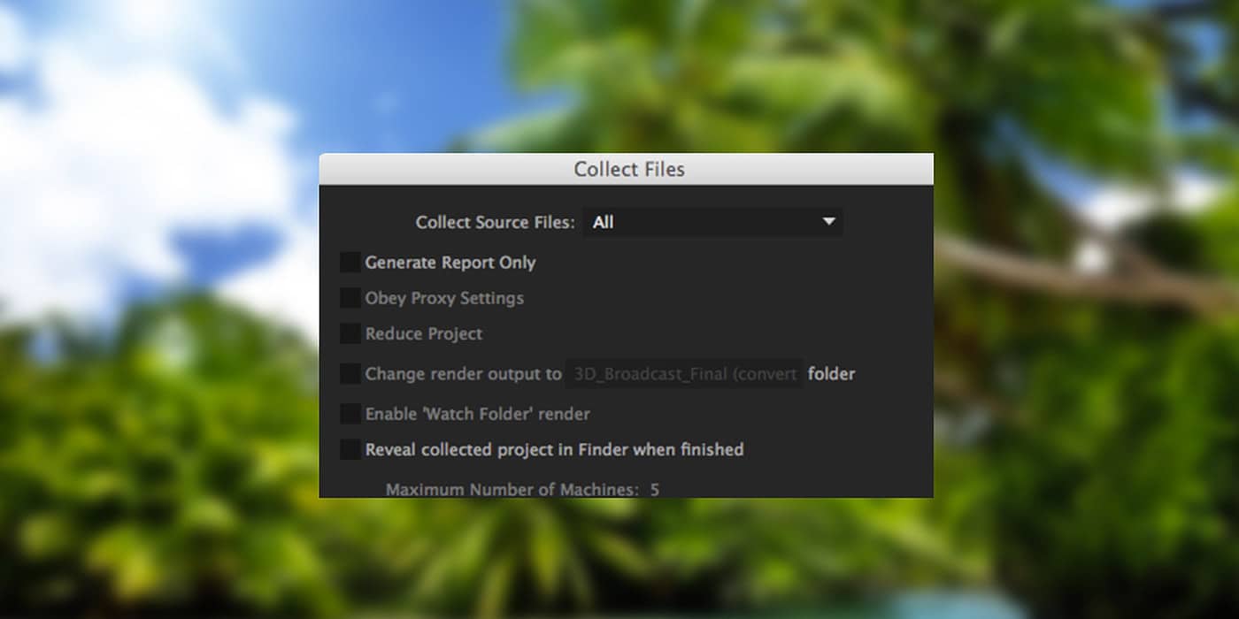 Use o Collect Files para compartilhar projetos do AE - Layer Lemonade