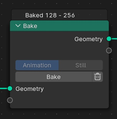 Baking node 4,1 Geometry node