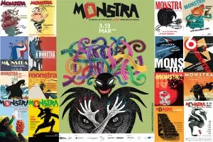 Cartazes das edições anteriores de "Monstra".
